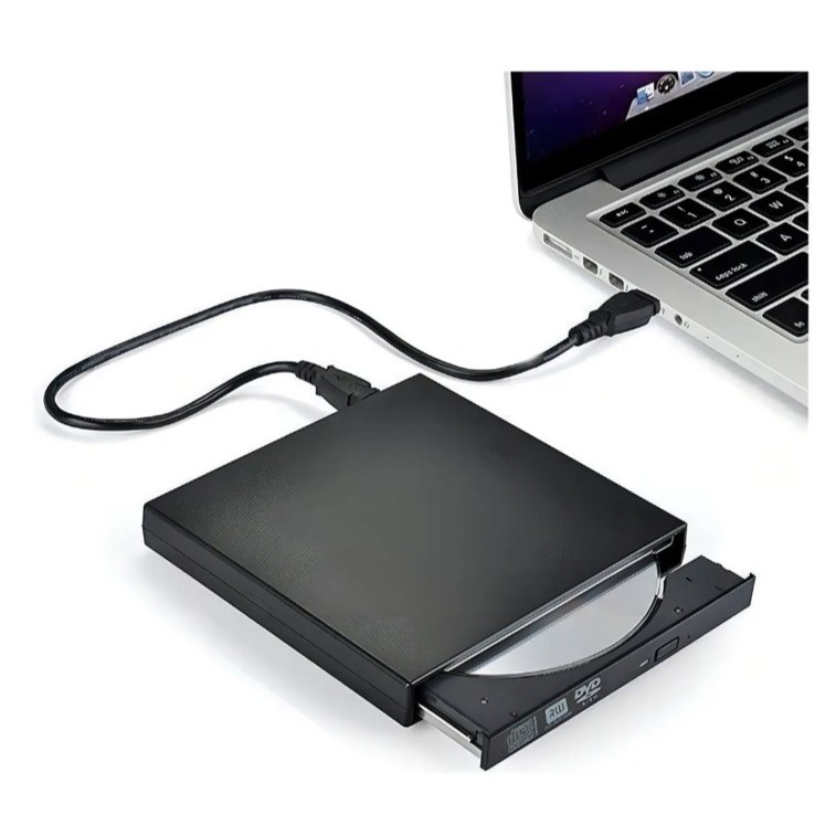 Leitor De Dvd Externo Rw Usb 3.0 Ativo Preto