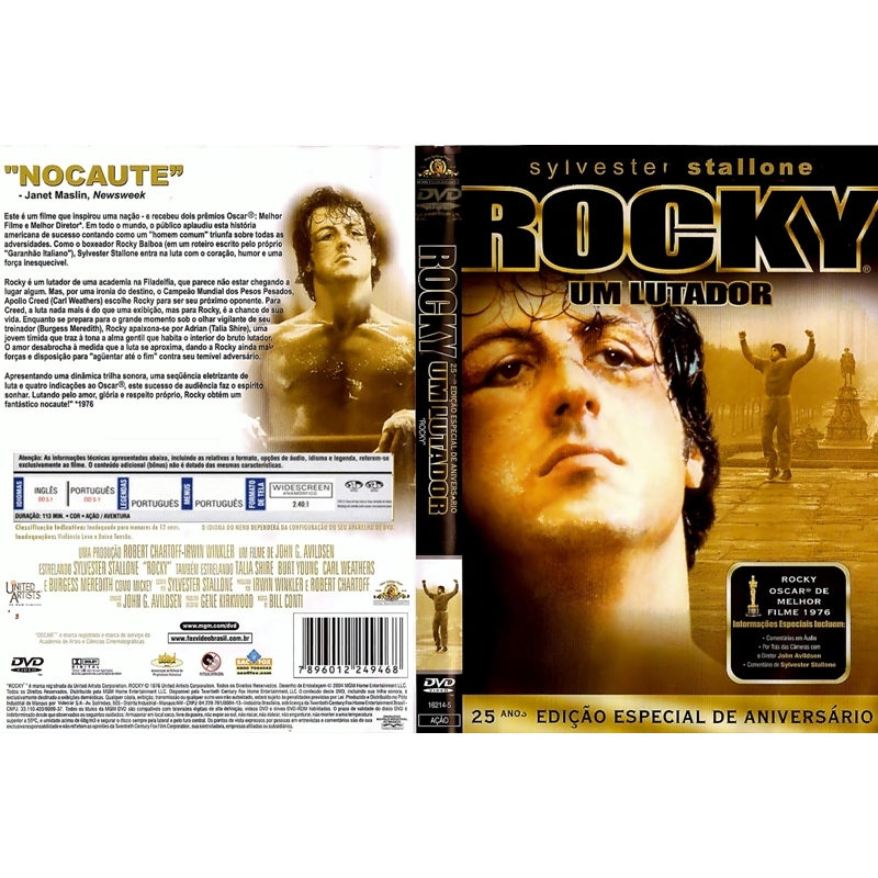 Rocky Um Lutador Sylvester Stallone  DUBLADO E LEGENDADO AUTORADO  Viva toda a vibração e o triunfo de Rocky, Um Lutador