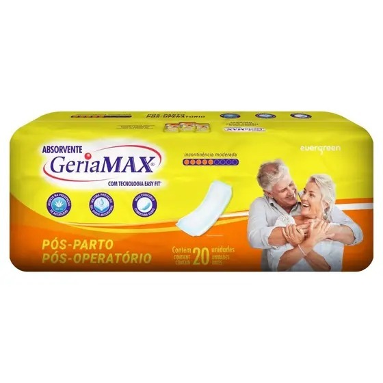 ABSORVENTE GERIAMAX 20UN GERIÁTRICO PÓS-PARTO PÓS-OPERATÓRIO