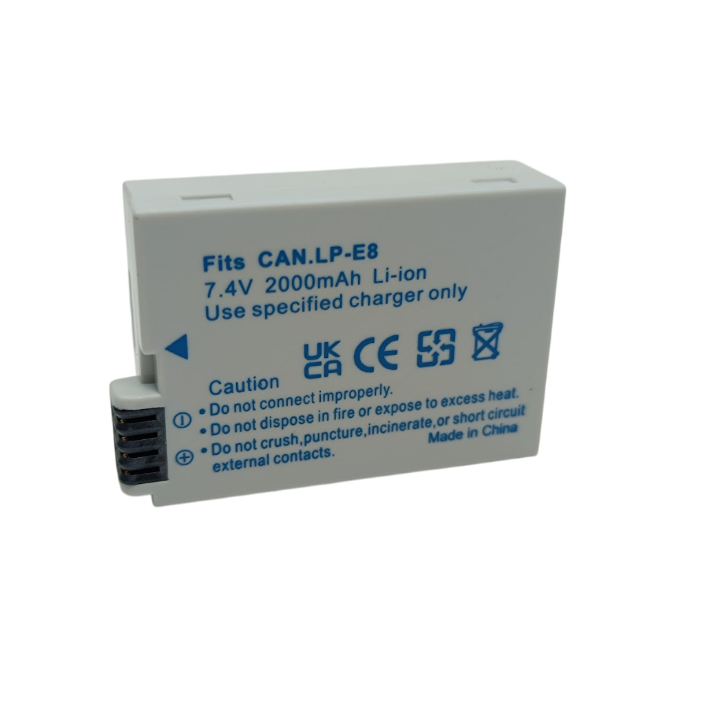Bateria Lp-e8 2000mAh Para Canon 550d 600d 650d 700d kiss x4 x5 x6i x7i rebel t2i t3i t4i t5i