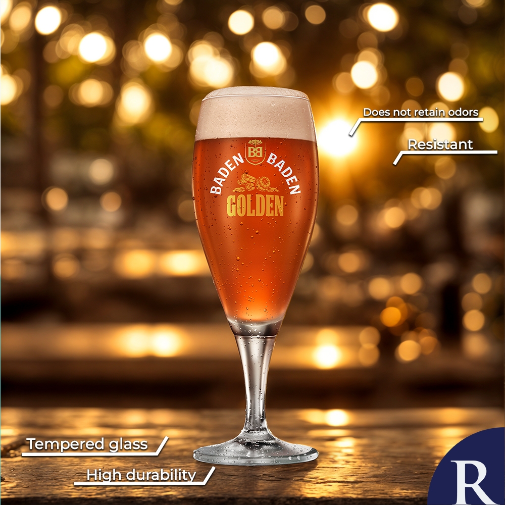 Taça de Cristal Baden Baden Golden 400ml Taça - Ruvolo