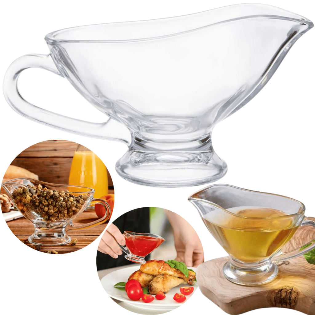 Molheira Clear Cristal Seul 180ml Servir Molhos Caldas Salada Despejar Servir Cremes Doces