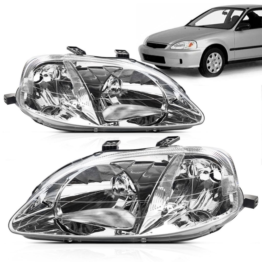 Par Farol Civic 99 2000 Cromado
