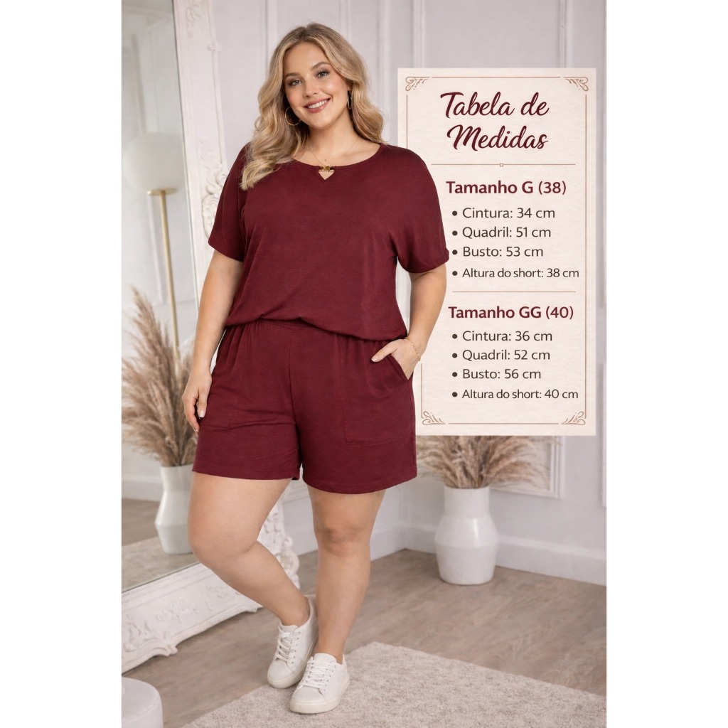 Conjunto Feminino Short e Blusa Soltinha Moda Verão Casual em Oferta na Shopee