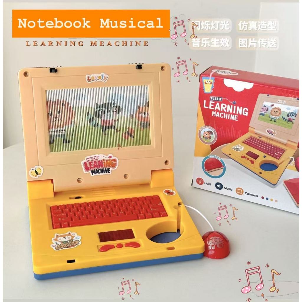 Notebook De Brinquedo Laptop Infantil Musical Com Luz Educativo para crianças