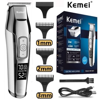 Máquina De Cortar Cabelo Acabamento Profissional Aparar Pelos Kemei Km-5027 100v/220v Original