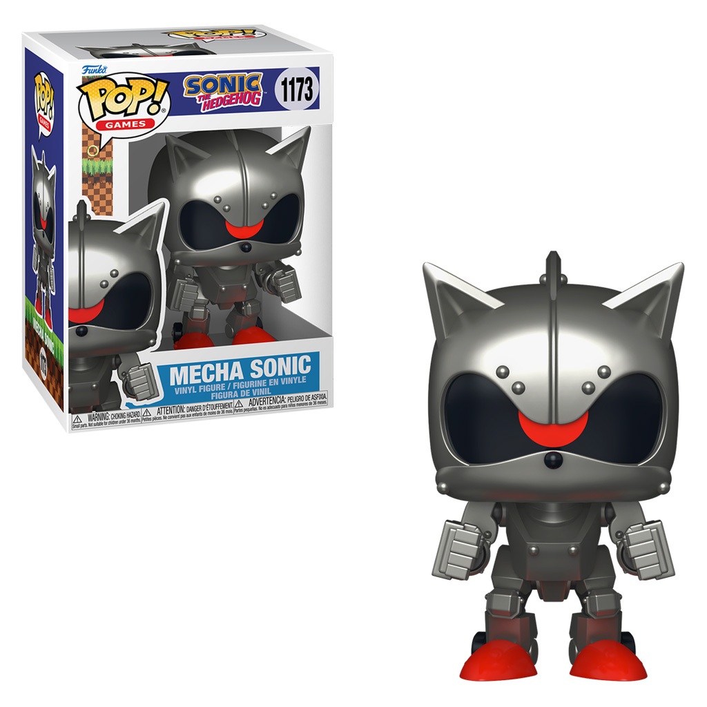 FUNKO POP GAMES SONIC THE HEDGEHOG - MECHA SONIC 1173 NOVO ORIGINAL