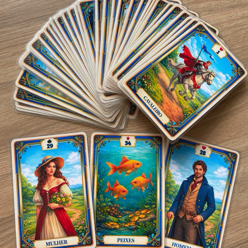 Baralho Cigano Lenormand Campo Com 36 Cartas