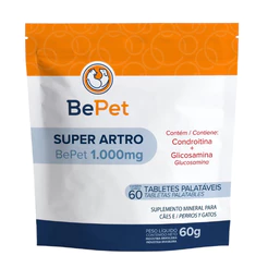 Condroitina Regenerador Articular Super Artro Bepet 1000MG 60G