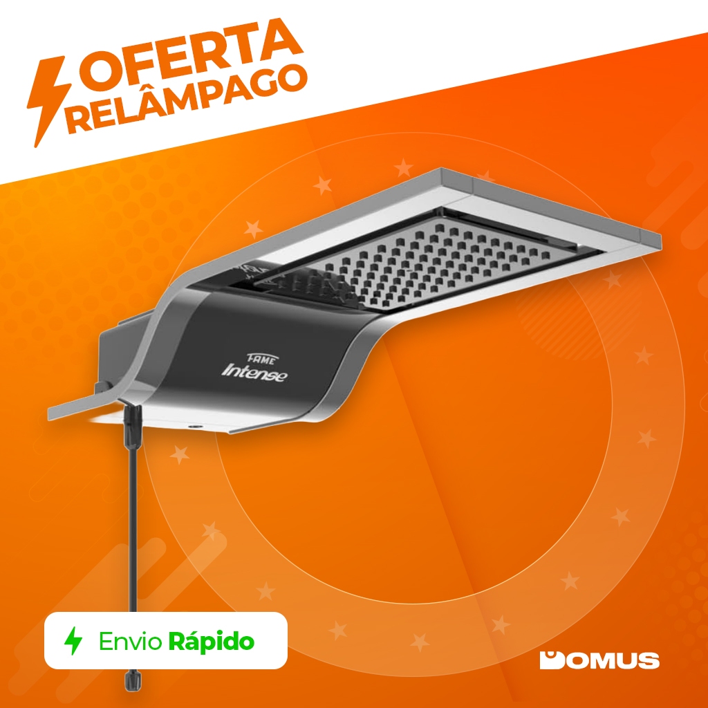 Chuveiro Ducha Eletrônica Intense Black 6800w Para Parede Preto Fame