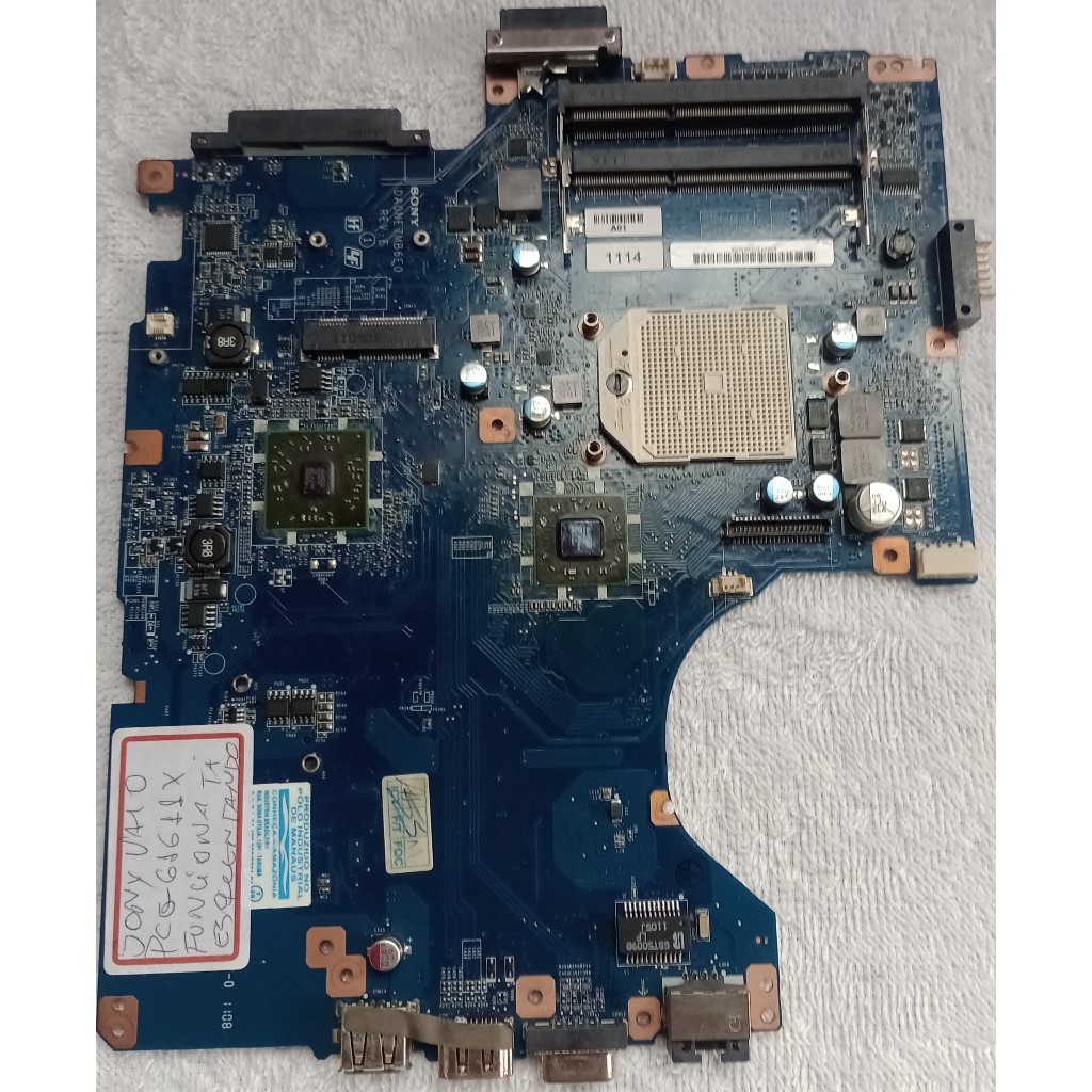 placa mae notebook sony vayo pcg61611x