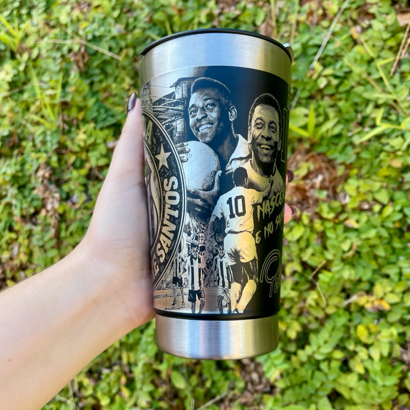 Copo Térmico SANTOS NEW Personalização em 360 Graus 473 ML