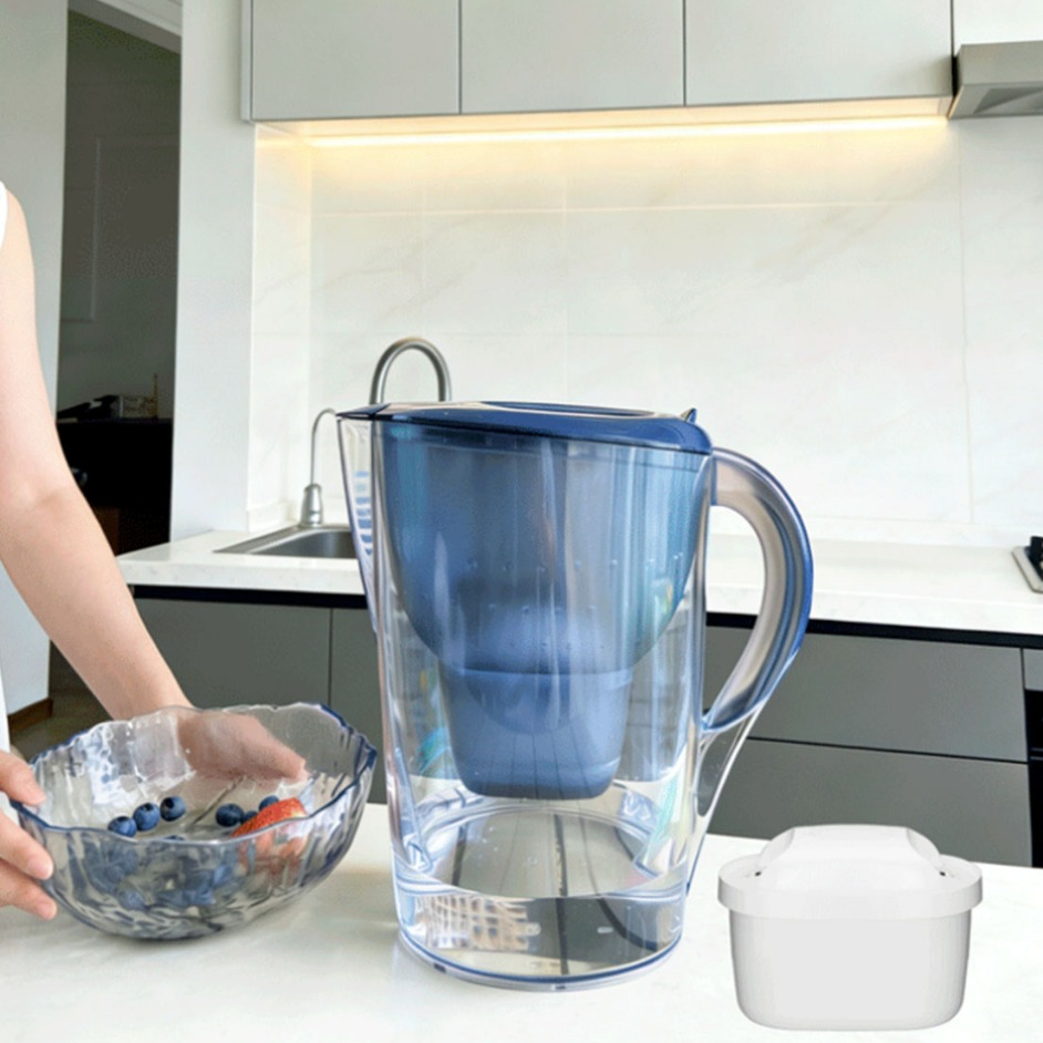Jarra Purificadora com Visor Digital de Água 3.8L com Filtro Reduz Cloro e Odores
