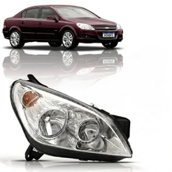 Farol Vectra 2006 2007 2008 Máscara Cromada Farolete Chevrolet
