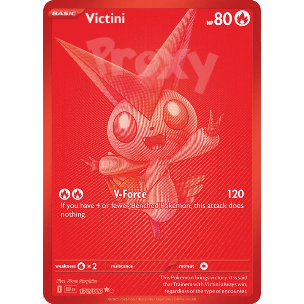Carta Victini Ex Holográfica Personalizada Impressa Sob Demanda Para Teste Charizard Umbreon