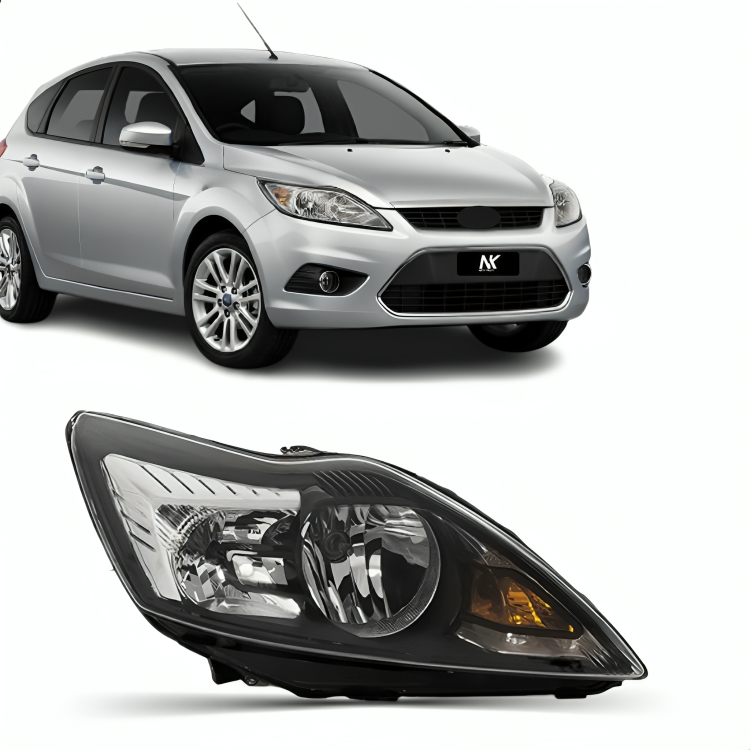 Farol Principal Focus 2009 2010 2011 2012 2013 Mascara Negra 1ª Linha Novo — imagem 2 de 2