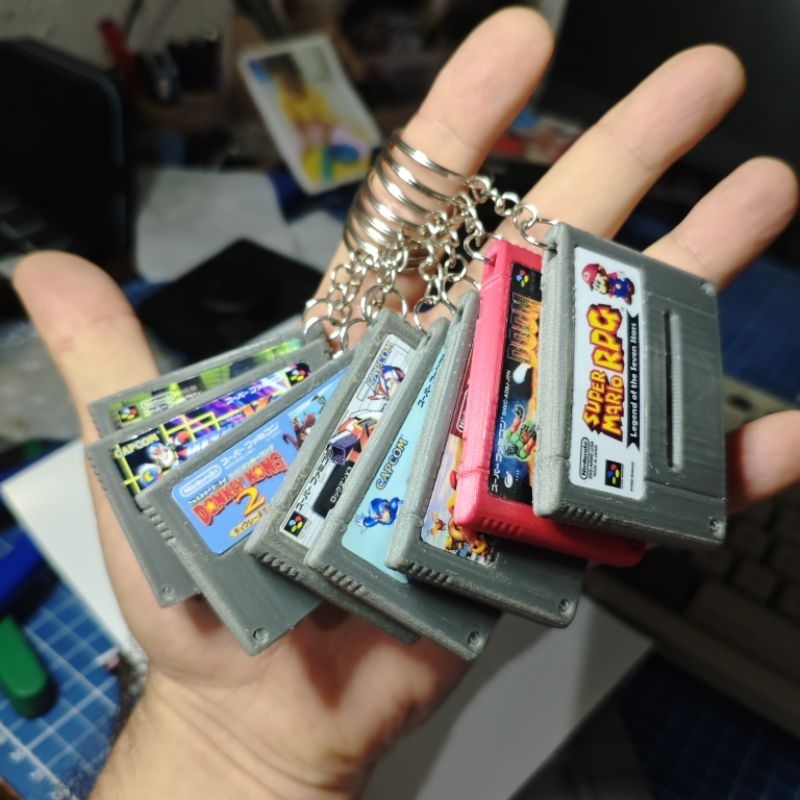 Chaveiro Cartucho Super Nintendo/Famicom