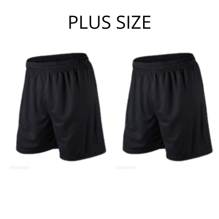 Kit 2 Shorts Masculino com Elastano Plus Size Academia Esporte Treino Bermuda Praia Básico Liso