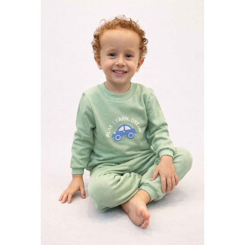 Kit 4 Peças de Conjunto Moletom Menino Menina Inverno Estampado Sortido