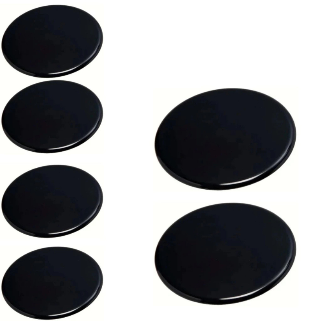 Kit espalhador Fogão Mabe GE Dako Continental 6 Bocas 2G - 4P Diâm. do Espalhador Gd Ø 7,7 - Pq Ø 6,8 Cm