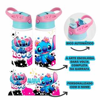 Garrafa Squeeze de Alumínio  600 ML Volta ás aulas Personalizada com o nome Vários temas em Oferta na Shopee