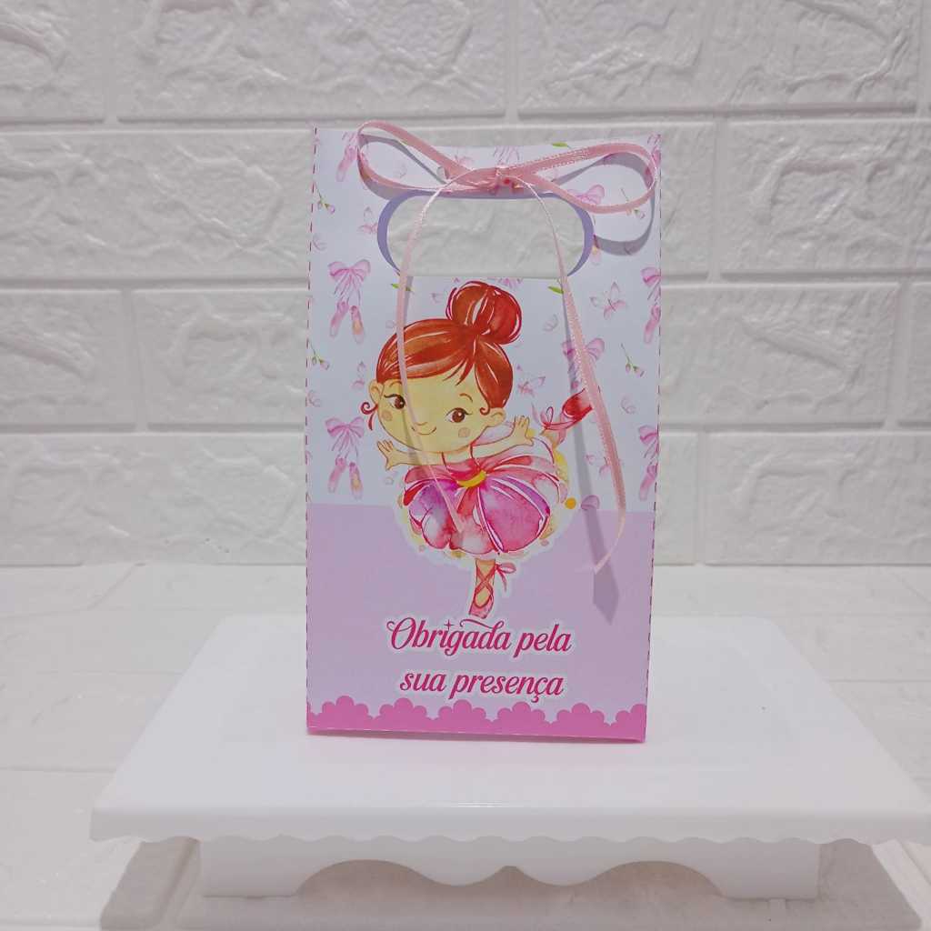 Sacolinha BAILARINA|  Lembrancinhas  personalizada Para Festa aniversário