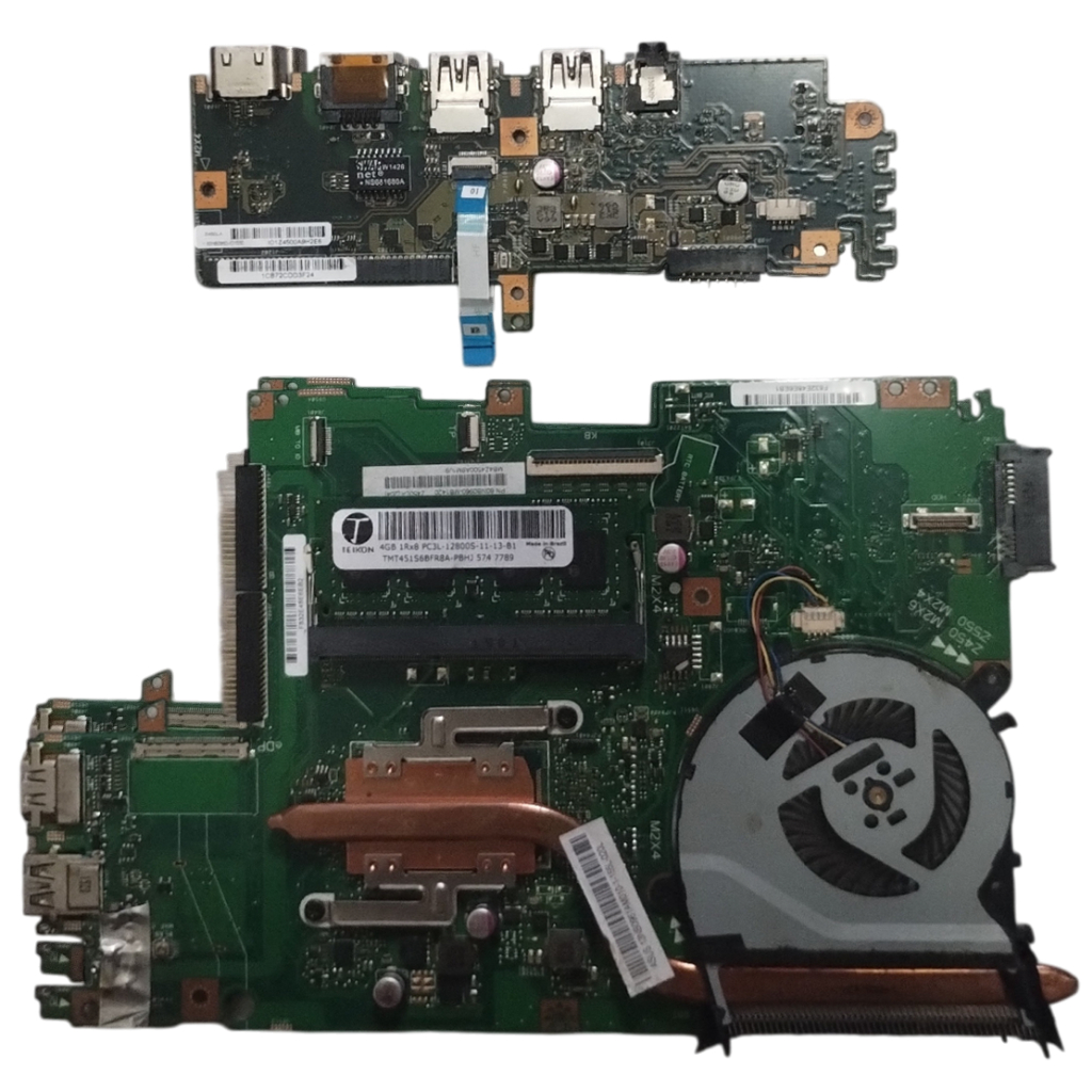 Placa Mãe Asus Z450LA I3 4ª Gen 4GB RAM + Cooler Sucata P Peças