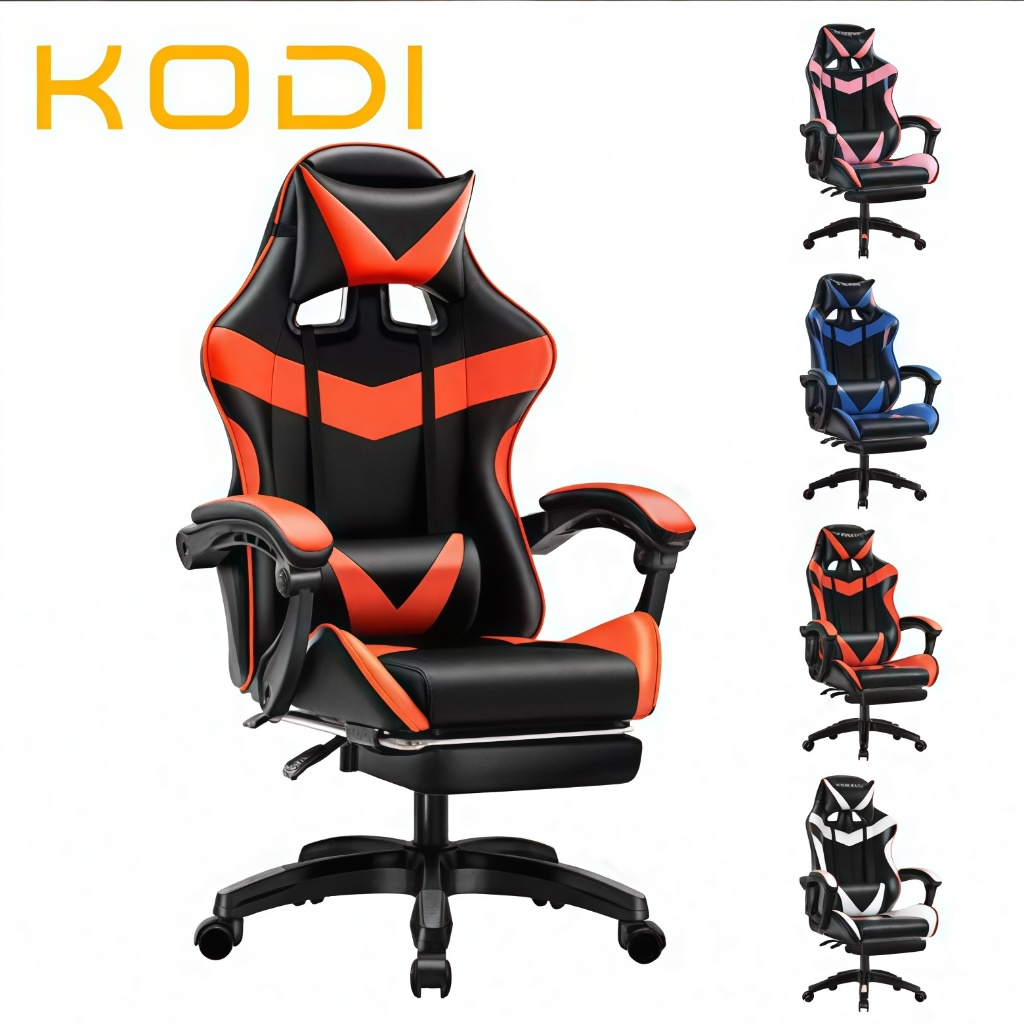 Cadeira Gamer Ergonômica Ajustável: Conforto Premium para Jogos e Home Office -F19