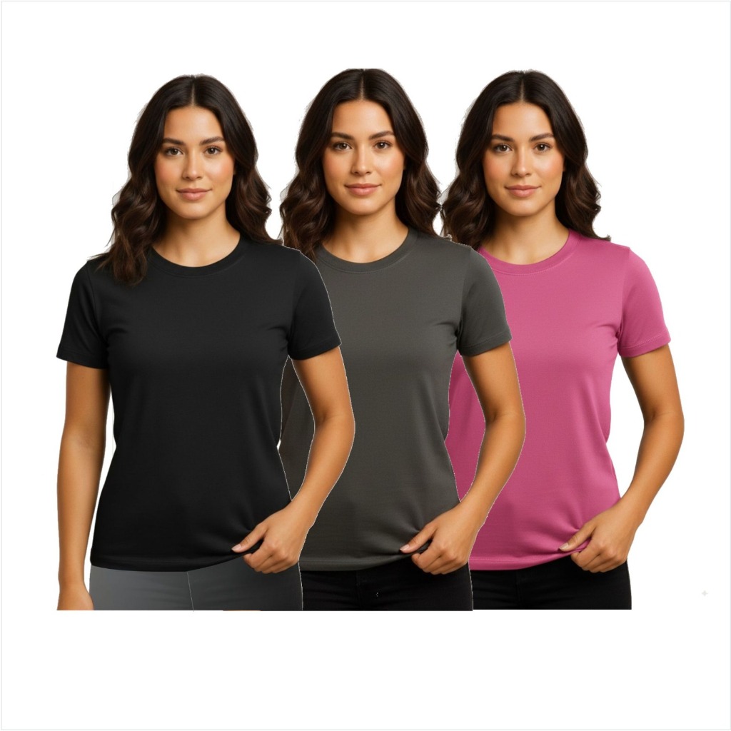 Camiseta feminina academia fit treino  camisa  proteção uv básica leve dri caminhada