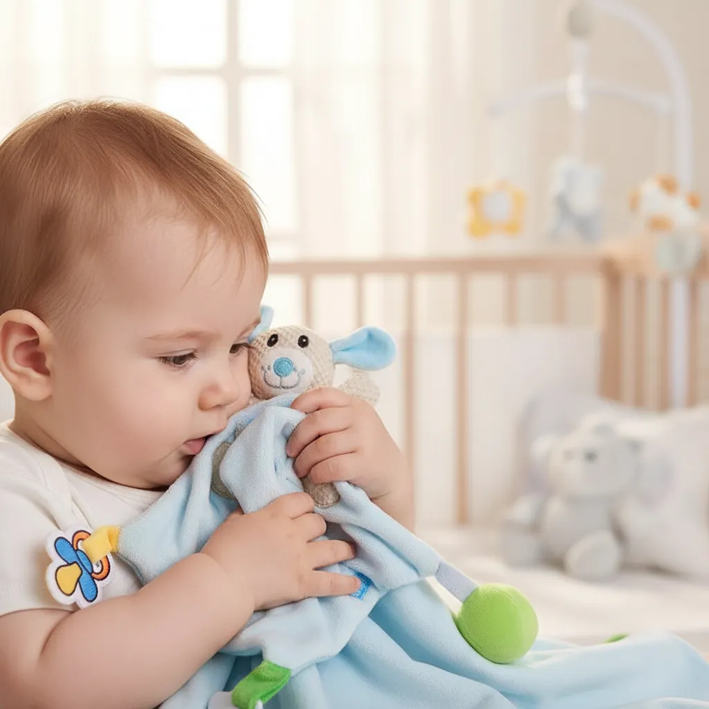 Naninha Bebê Mordedor Prendedor Chupeta Pano Macio Clingo