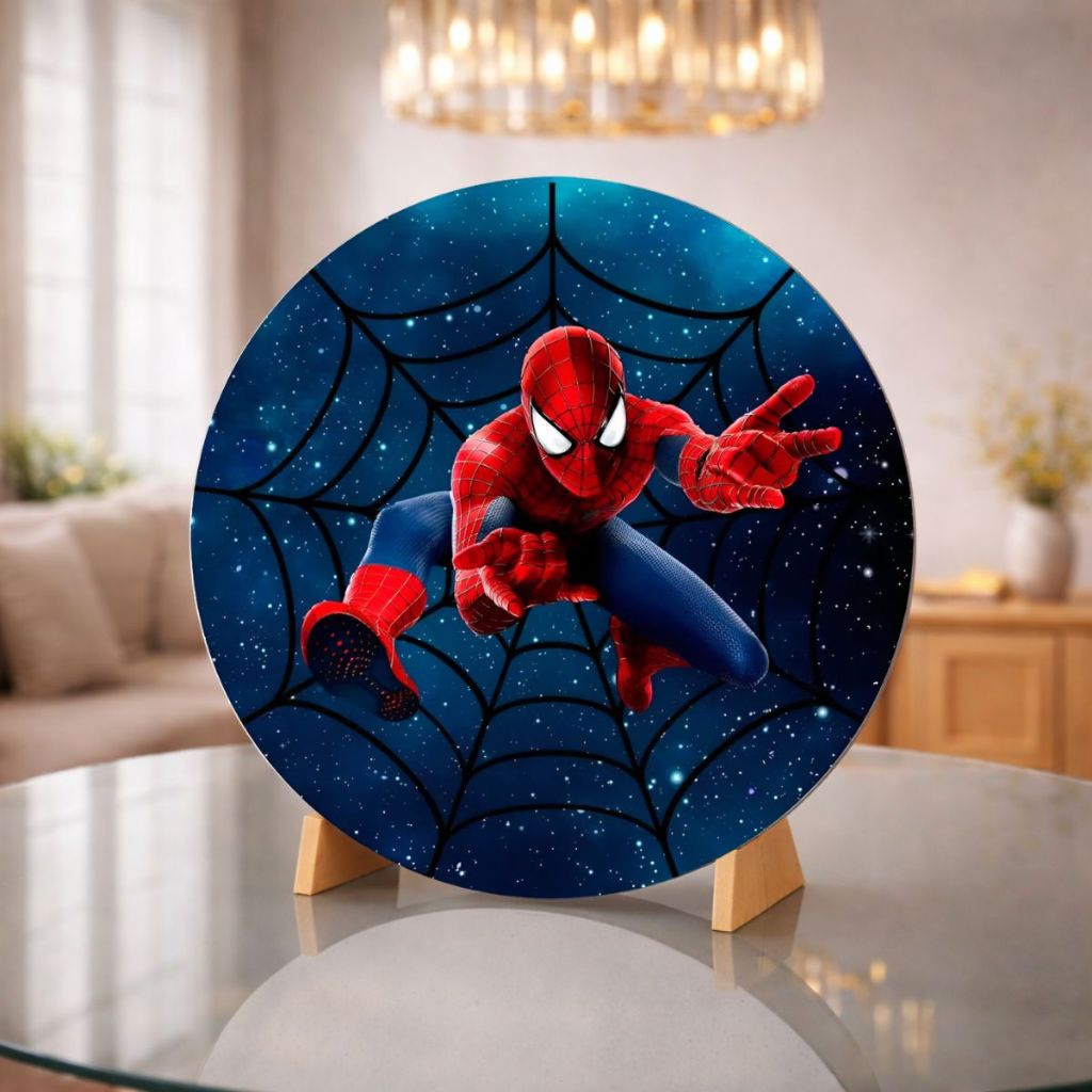 Capa De Painel Redondo 50x50 Sublimado Decoração De Mesa Aranha Capa Com Elastico
