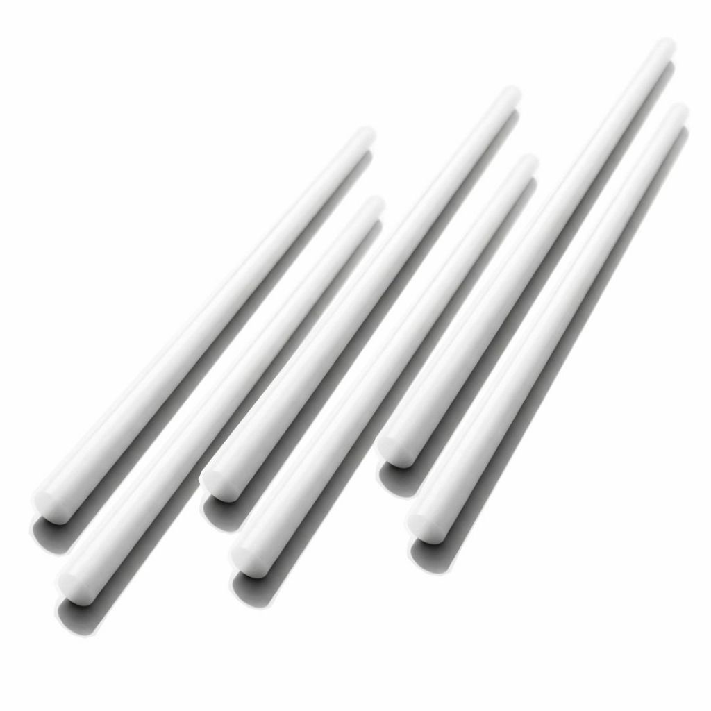 Kit 6x Baqueta Silicone P/ Repinique Bacurinha Timbale Tarol Tamborim ( Nailon Resistente )  - R2970