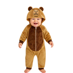 Macacão Capivara Bebê Plush Inverno Fantasia Infantil Com Capuz