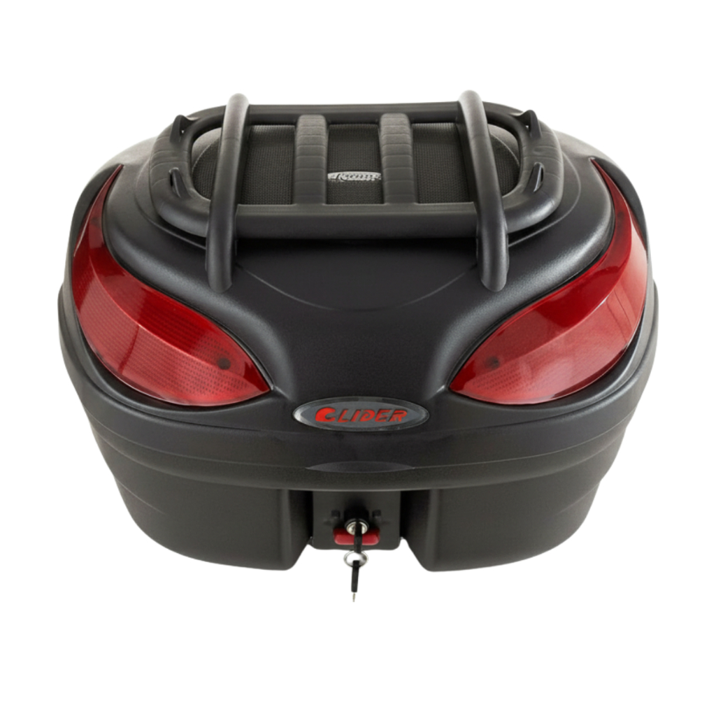 Baú 48 Litros Glider Com Grade Externa Todas Moto Universal