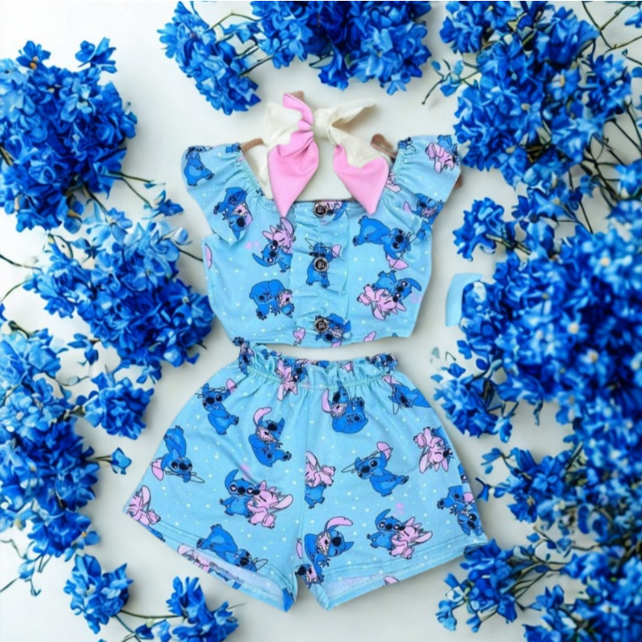 Conjunto Infantil Tecido Confortável Tamanhos 2 4 6 8 Moda Infantil em Oferta na Shopee