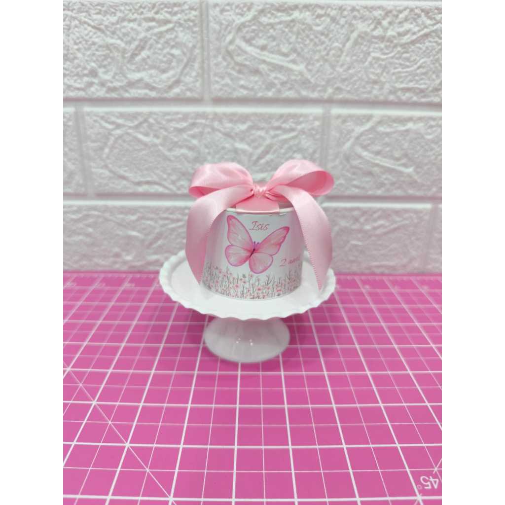 Kit tubolata personalizada Borboleta 6x5 - Lembrancinhas para festa - Chá de bebê - Maternidade - Aniversario