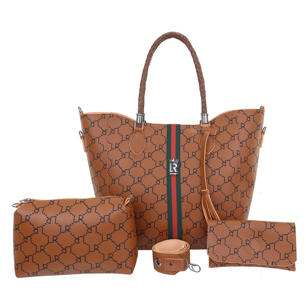 KIT BOLSA FEMININA 03 PCS+BOLSA GRANDE SACOLA+BOLSA MEDIA TRANSVERSAL+CARTEIRA MODA TENDENCIA+PROMOCAO+ATACADO+LR14 AA