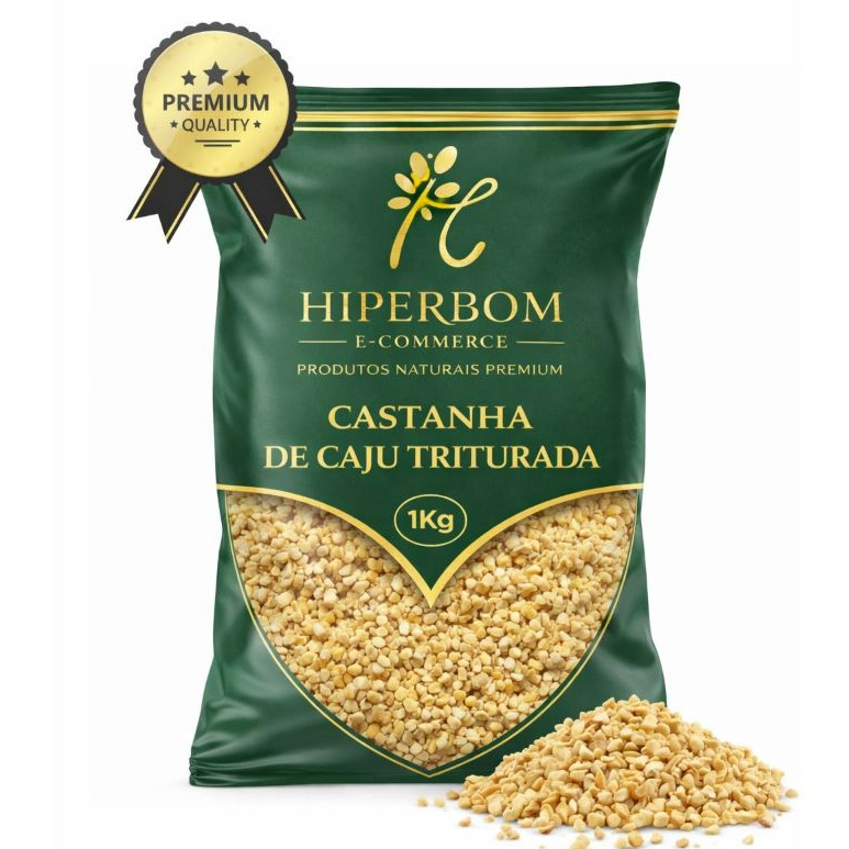 Castanha de Caju Torrada Triturada Xerém 1kg/500g/250g