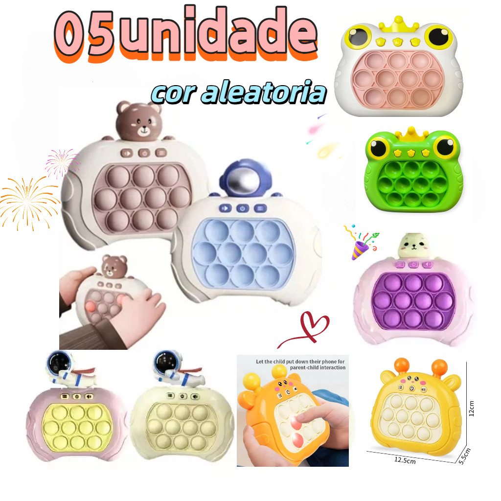 KIT 5/10/15/20 Fast Push Game POP IT Giro Brinquedo Game Anti Stress Ansiedade presente de festa-YEYSALE