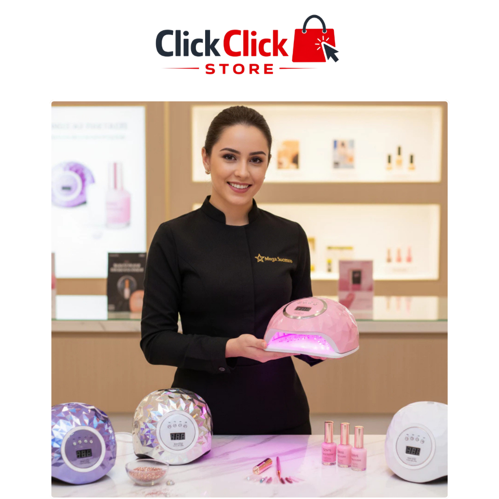 Cabine UV LED 248W Profissional 60 LEDs Secagem Rápida Sensor Automático Unhas Gel Acrigel Polygel