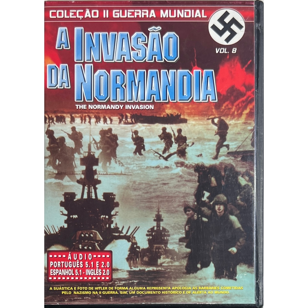 A Invasão da Normandia - Coleção II Guerra Mundial Vol. 8 - DVD Original