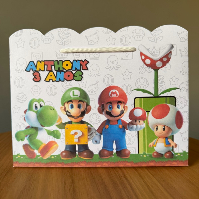 Sacolinhas Personalizadas Festa Super Mario  / DESMONTADAS