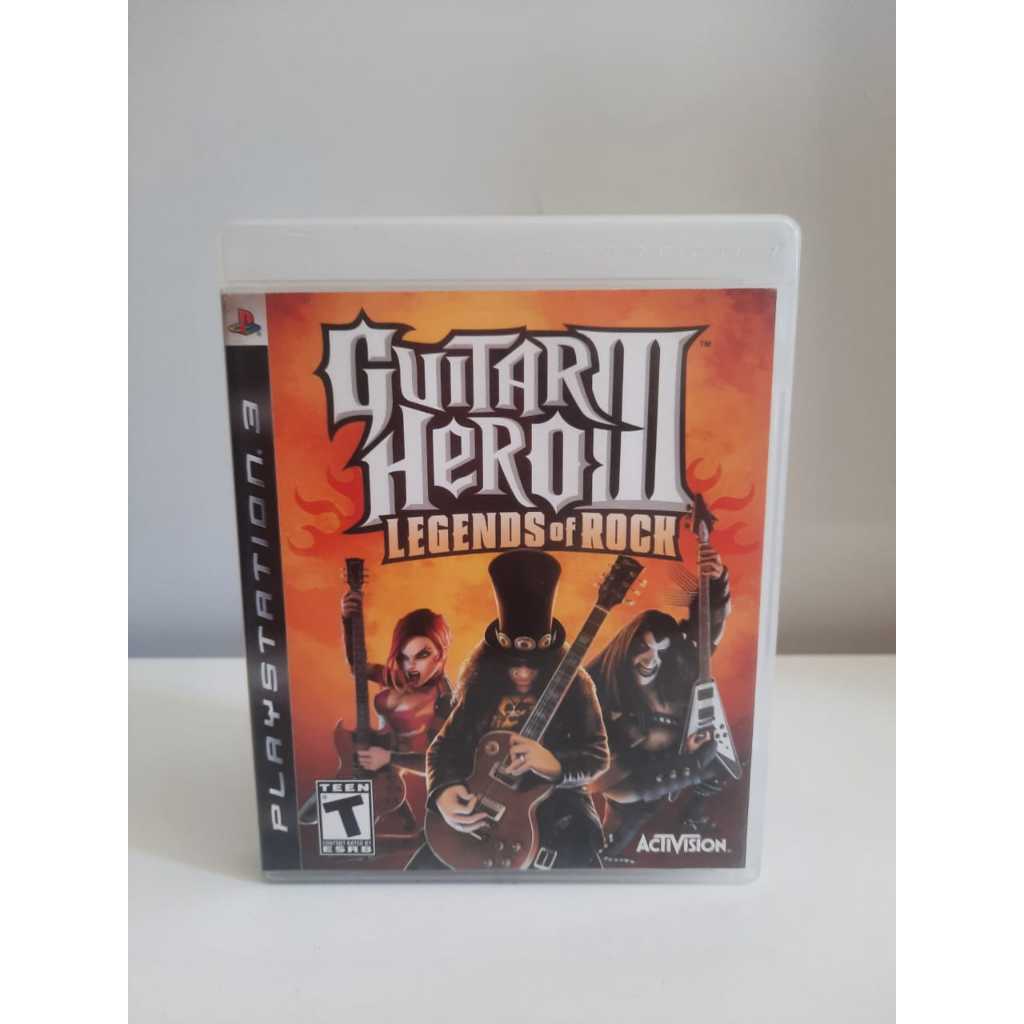 Guitar Hero 3 Legends of Rock PS3 Mídia física