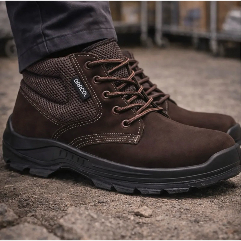 Bota Botina Segurança Nobuck Bae Sapato Coturno Bracol Couro