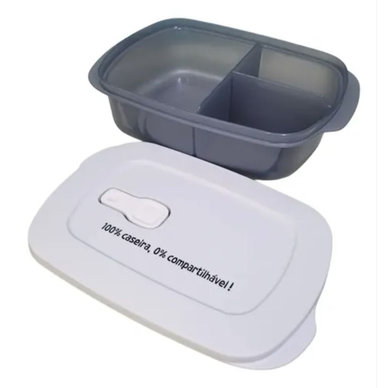 Cristalwave Com Divisórias Retangular 100% Caseira Tupperware