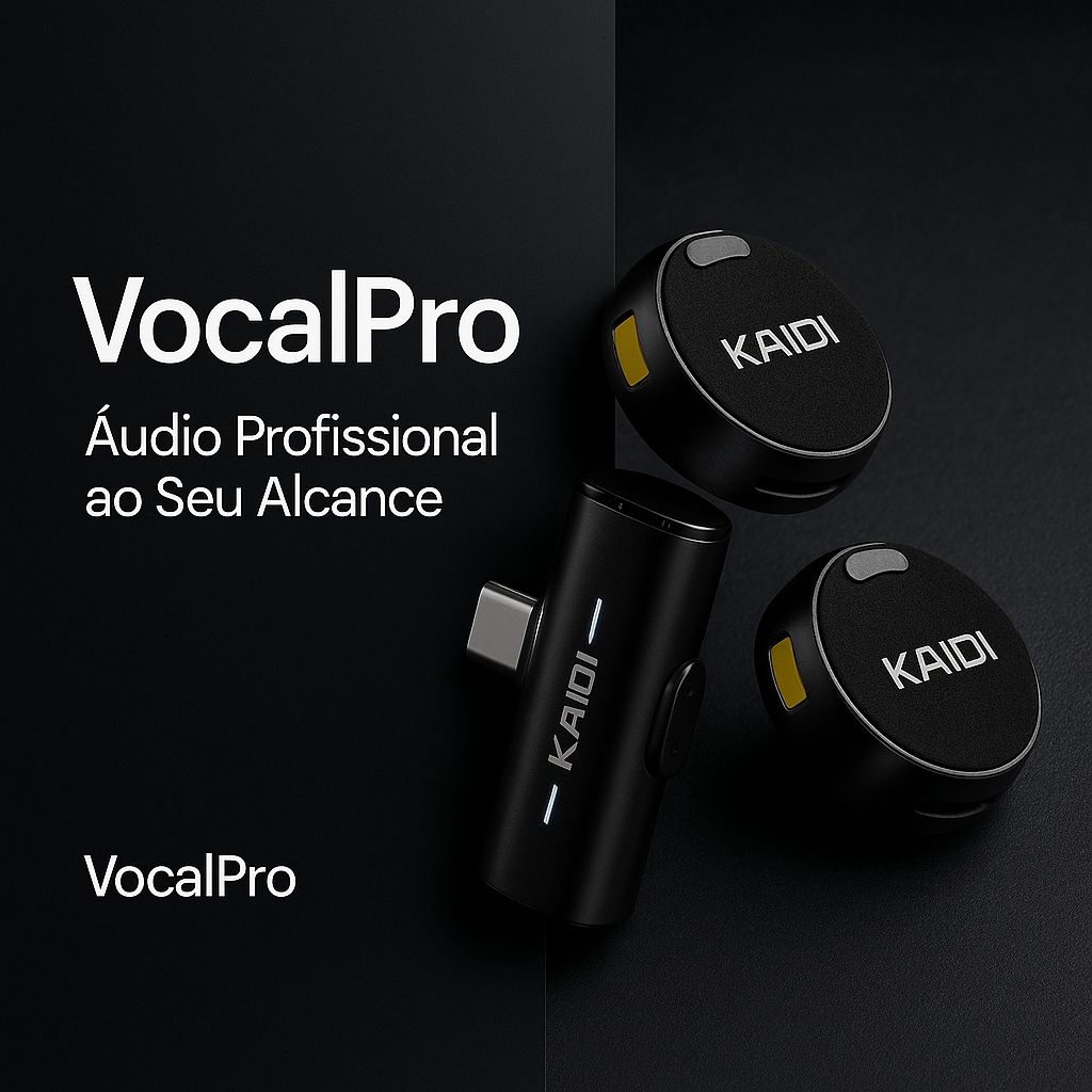 Produto Microfone Lapela Magnético para Criadores de Conteúdo