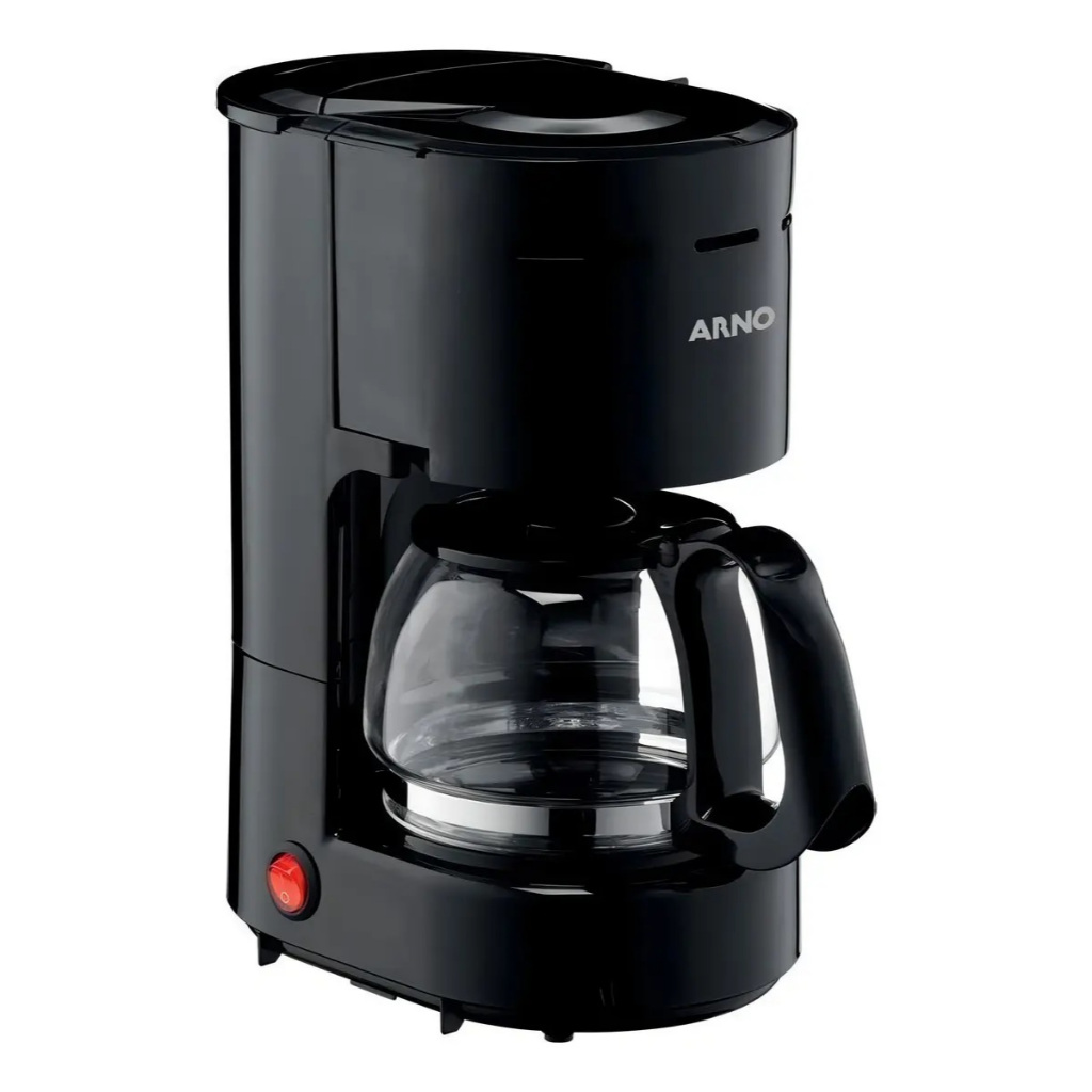 Cafeteira Arno Classic Elétrica Semi Automática Preta - 15 Xícaras com Filtro Permanente e Sistema Corta Pingos