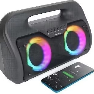 super Caixa De Som Amplificada 100w com bluetooth rádio entrada microfone pendreve Wireless Speaker Kts1267