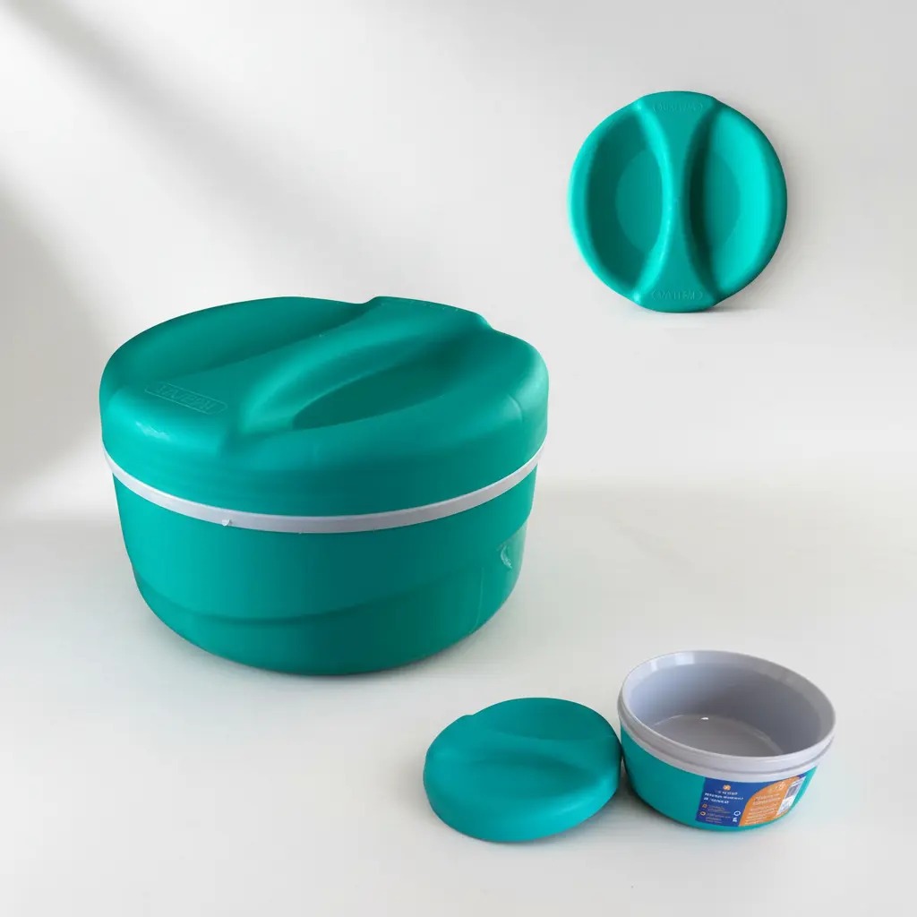 Marmita Térmica pote 1 Litro Vikterm Tampa Rosca BPA Free Quentinha Marmitex Porta Marmita Lunch Box