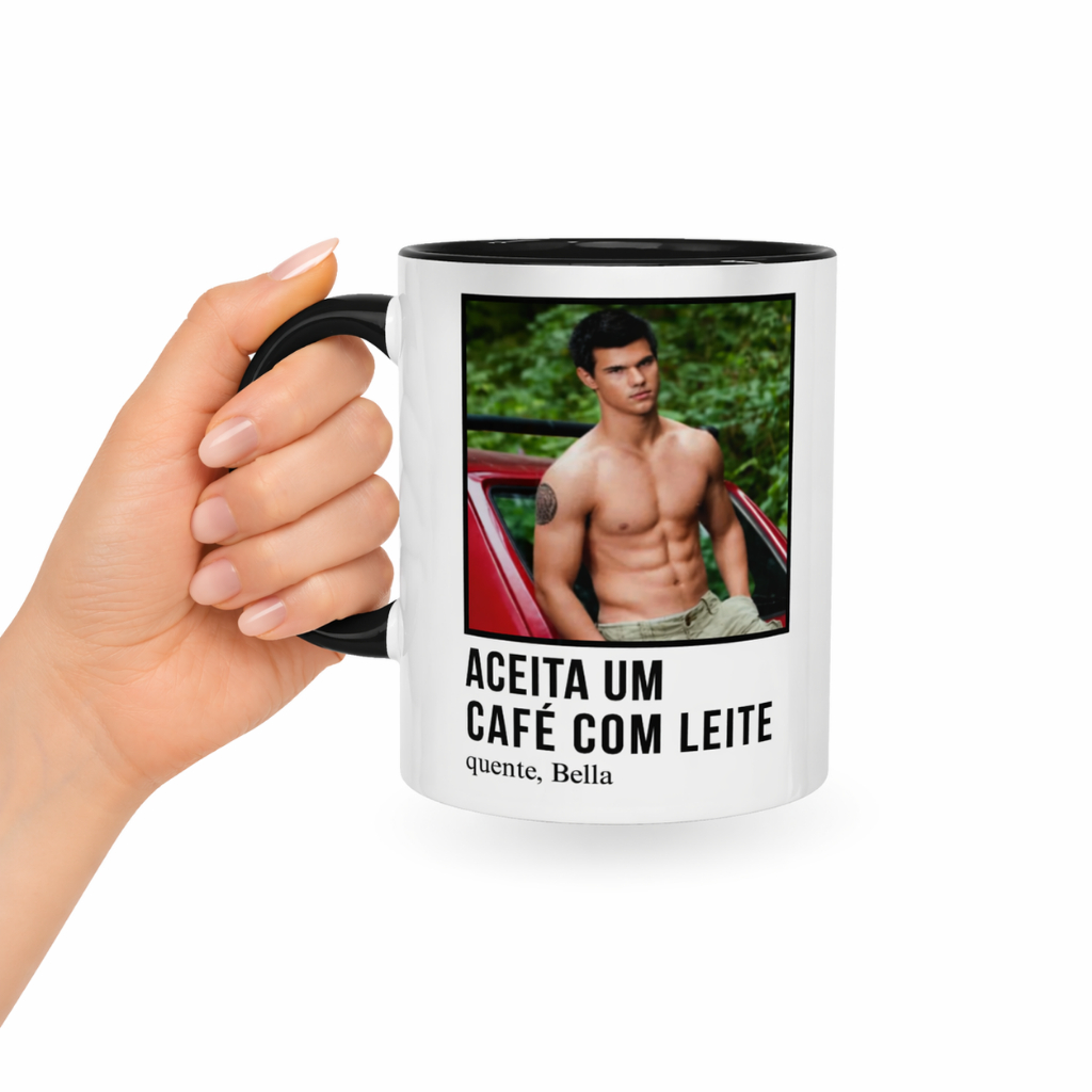 Caneca Jacob Crepusculo | Twilight – Café com Leite | Team Jacob